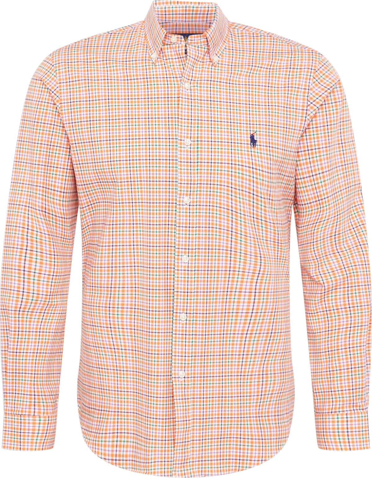 Polo Ralph Lauren Košile oranžová / fialová / bílá / zelená