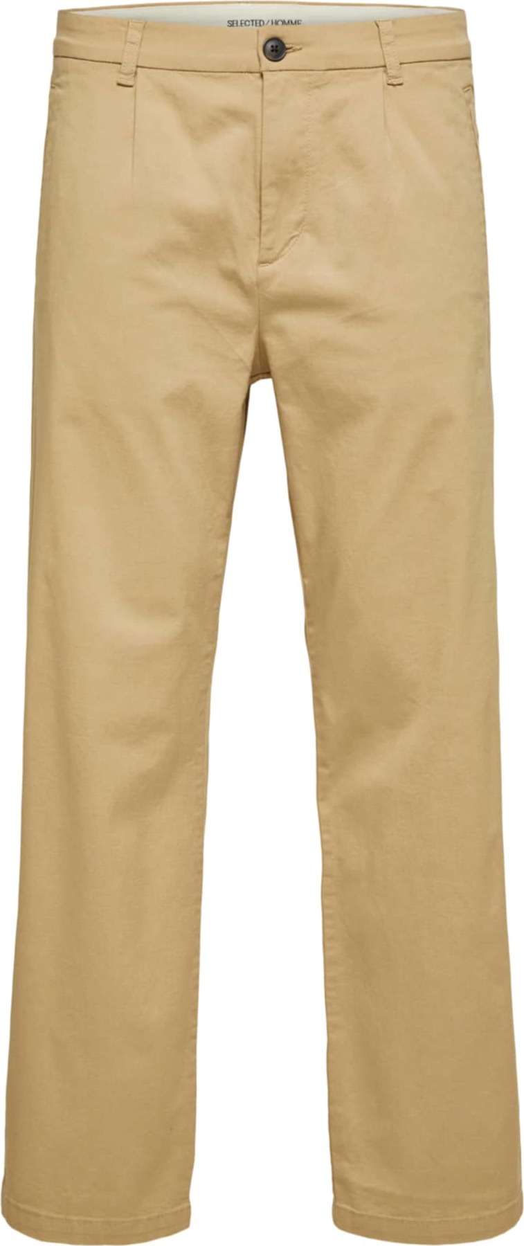 SELECTED HOMME Chino kalhoty světle hnědá