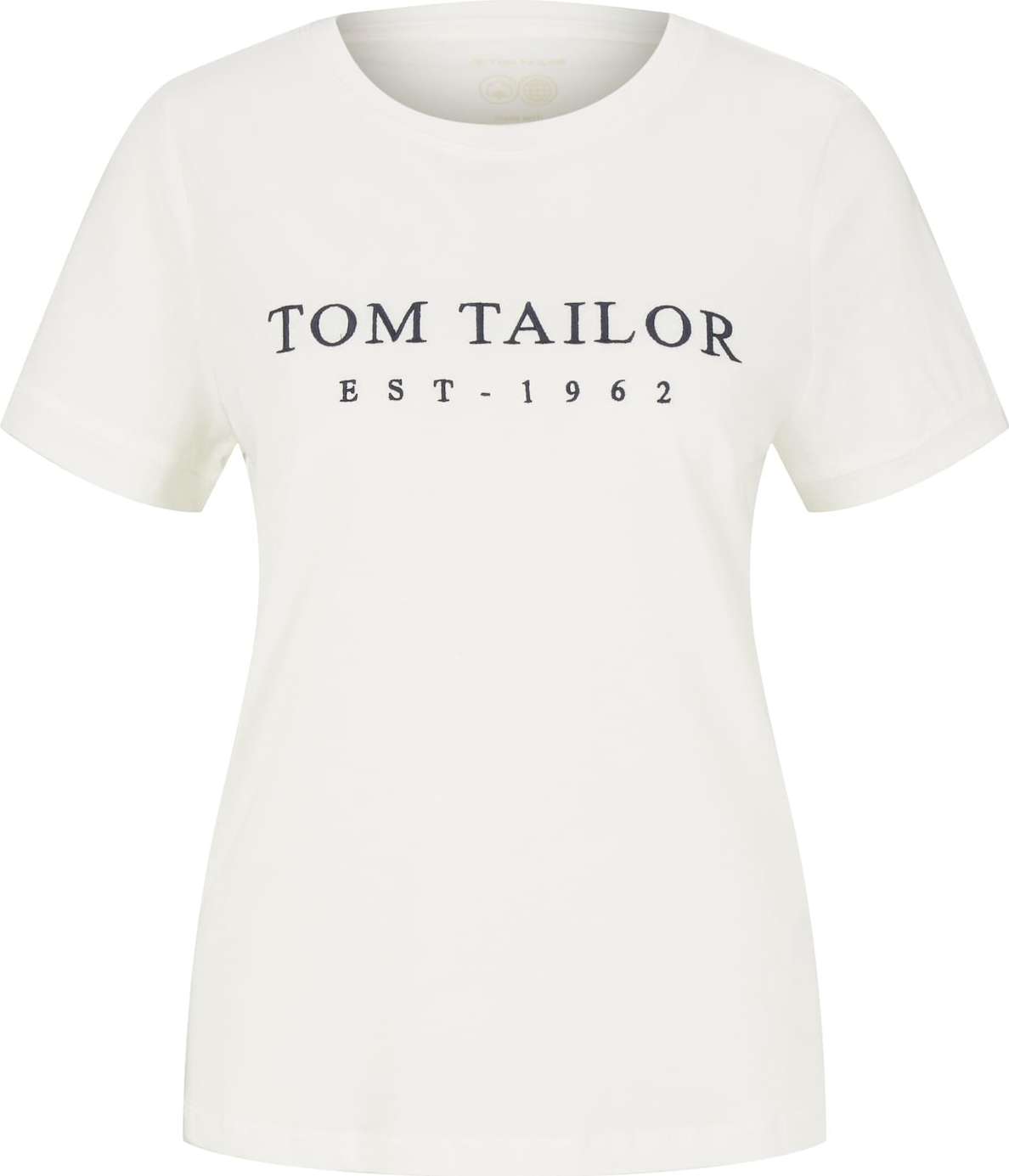 TOM TAILOR Tričko bílá / námořnická modř