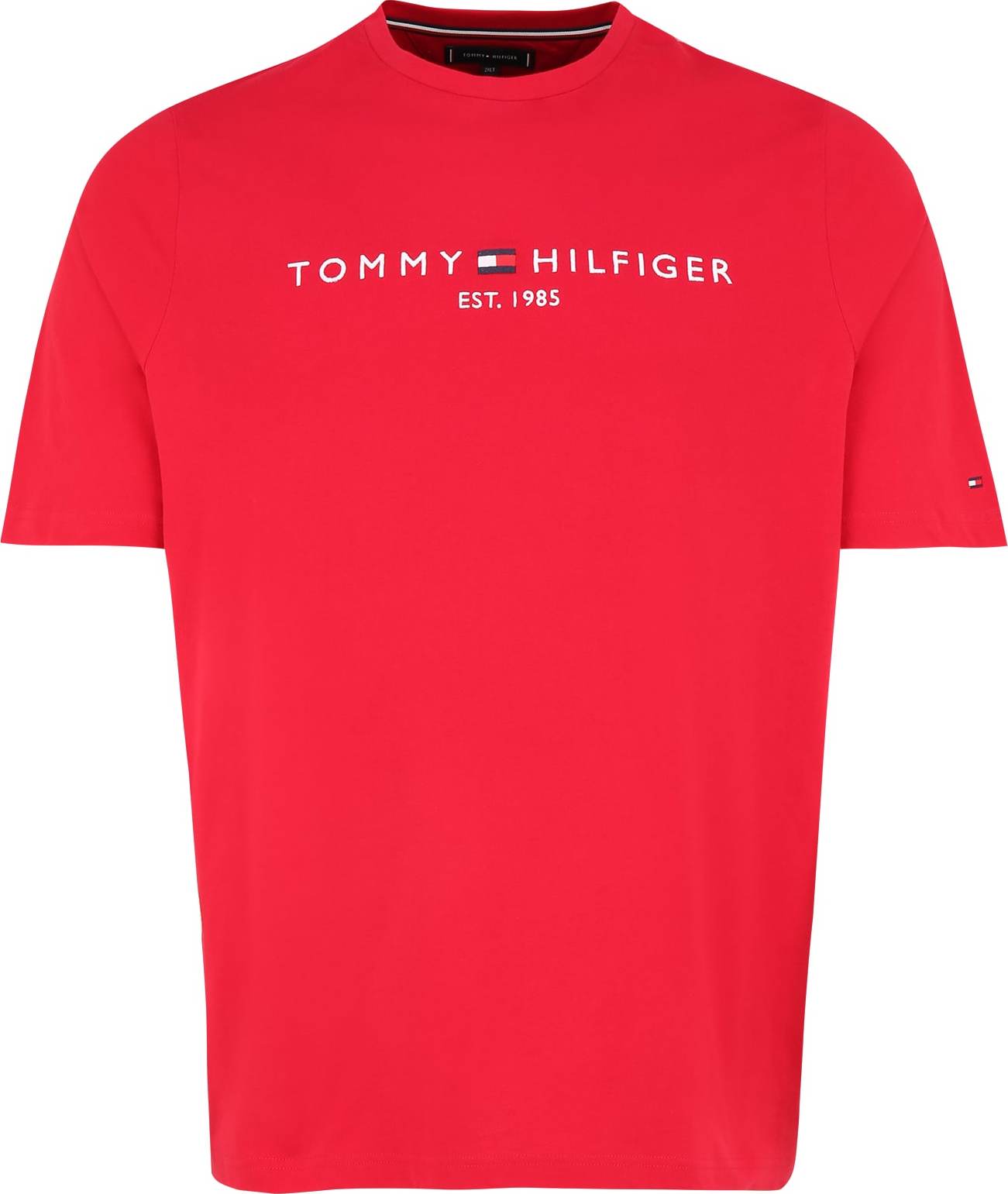 Tommy Hilfiger Big & Tall Tričko červená / bílá