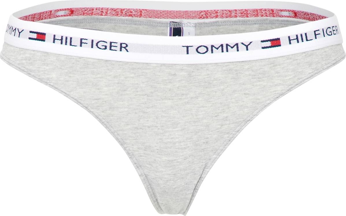Tommy Hilfiger Underwear Tanga 'Iconic' šedý melír
