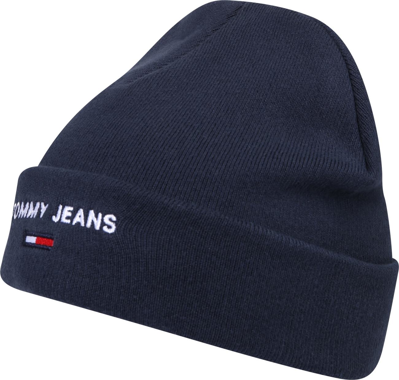 Tommy Jeans Čepice námořnická modř / bílá / červená