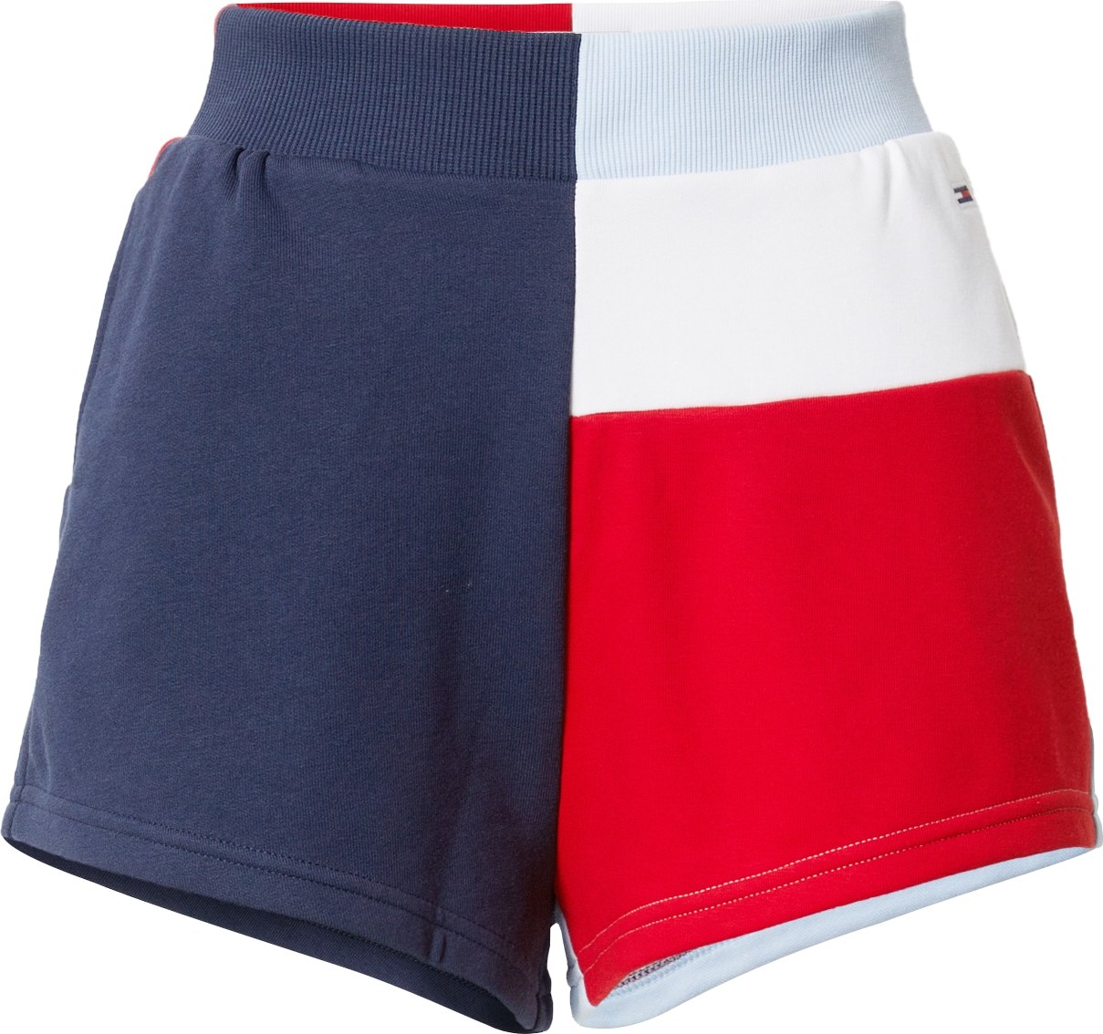 Tommy Jeans Kalhoty námořnická modř / červená / světlemodrá / bílá