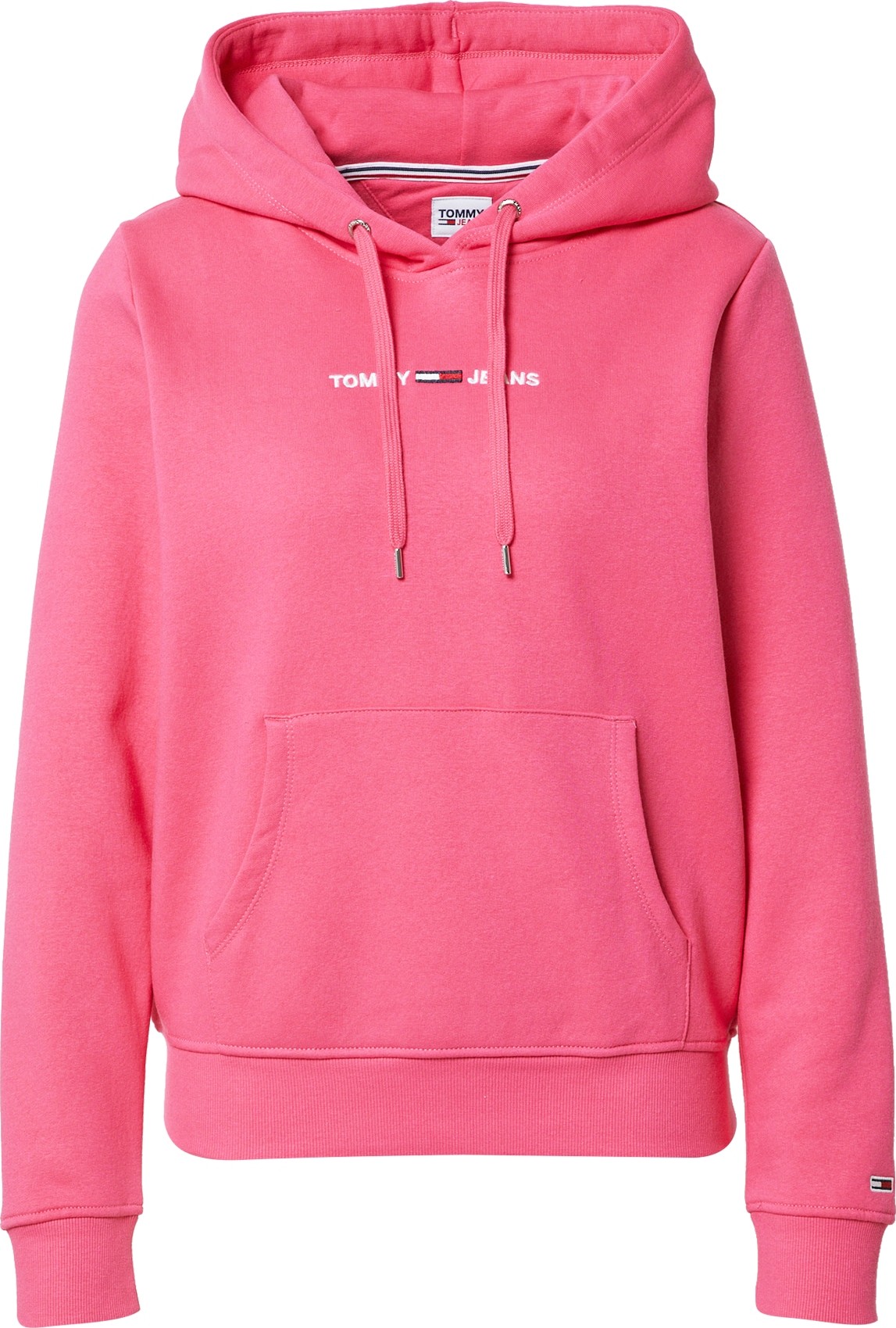 Tommy Jeans Mikina pink / bílá / námořnická modř / červená