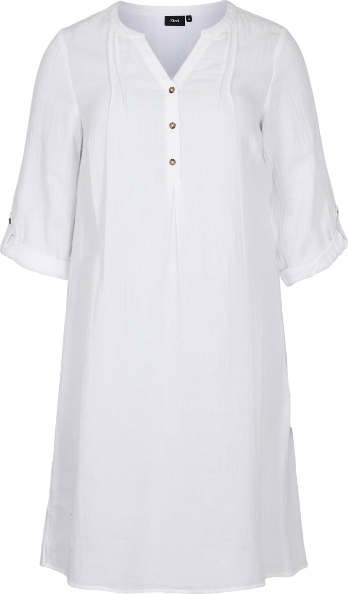 Zizzi Košilové šaty 'VVIVU' bílá