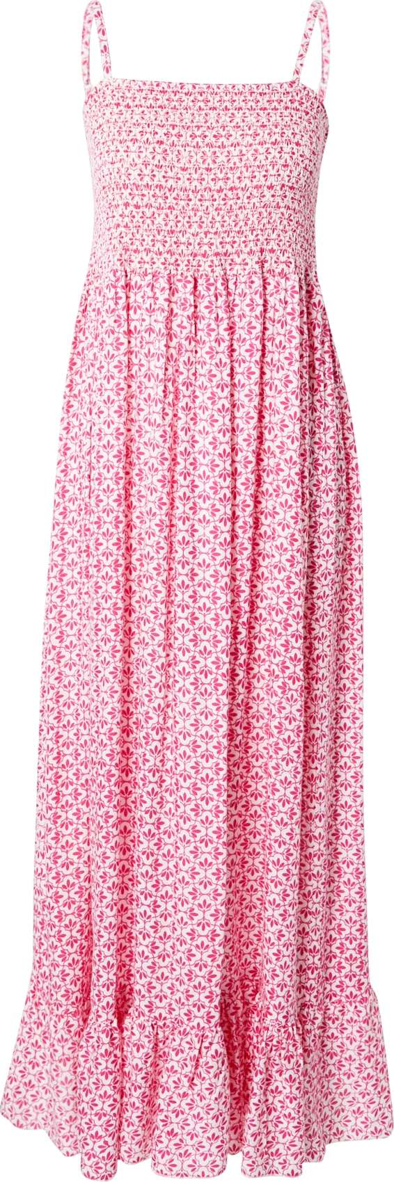 Zwillingsherz Letní šaty 'Wiebke' pink / bílá