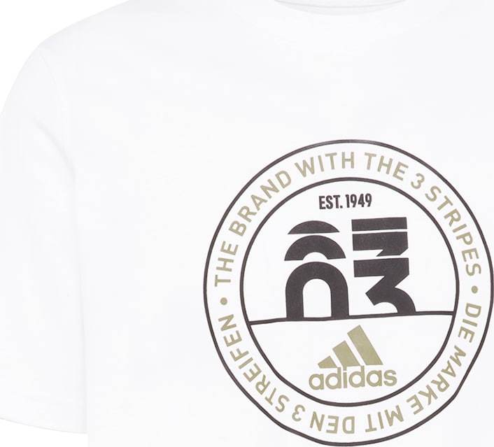ADIDAS PERFORMANCE Funkční tričko bílá / pastelově zelená / tmavě hnědá