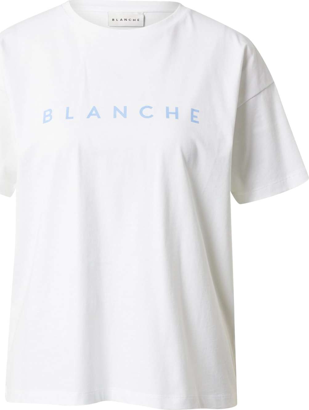 Blanche Tričko 'Main' bílá / světlemodrá