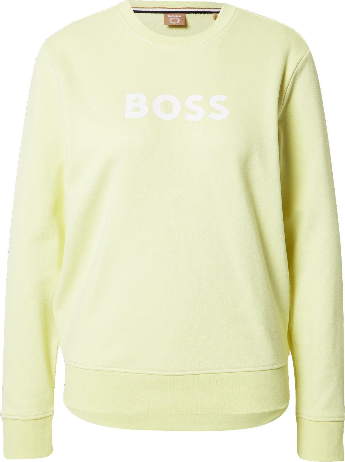 BOSS Orange Mikina 'Ela' žlutá / bílá
