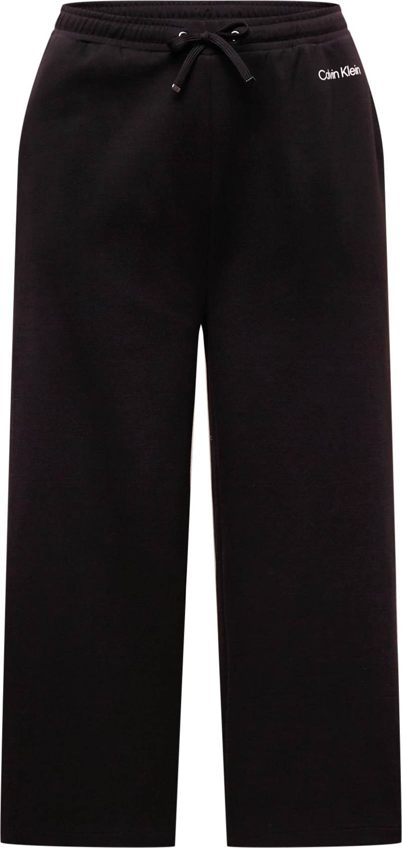 Calvin Klein Curve Kalhoty černá / bílá