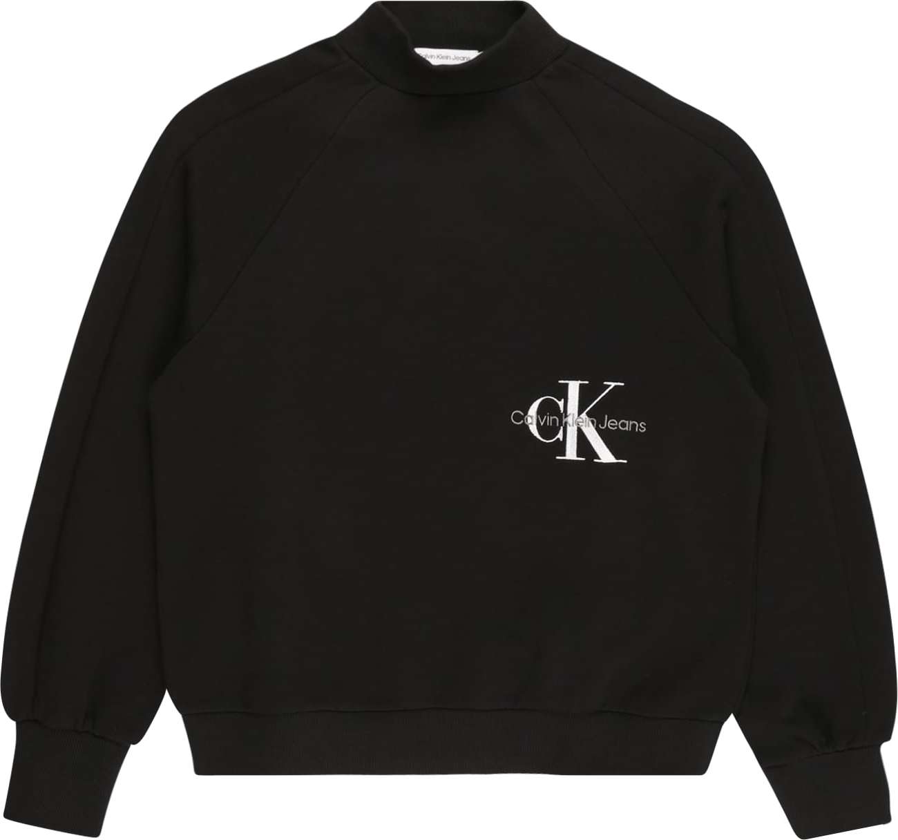 Calvin Klein Jeans Mikina černá / šedá / bílá