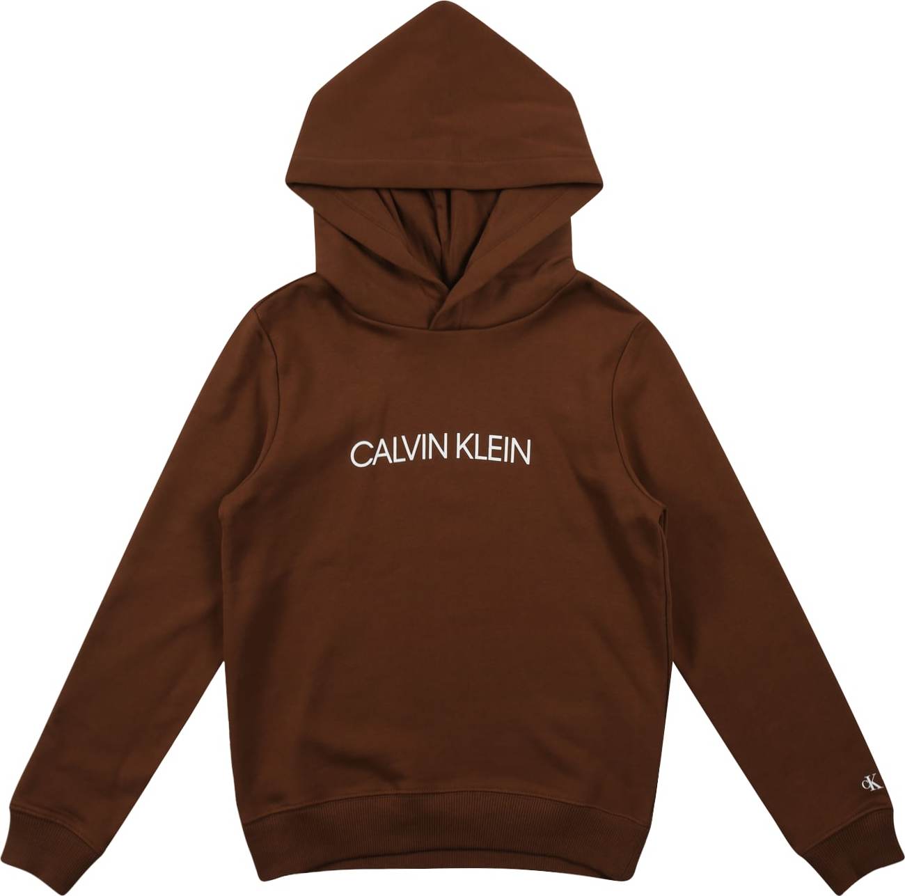 Calvin Klein Jeans Mikina nažloutlá / bílá