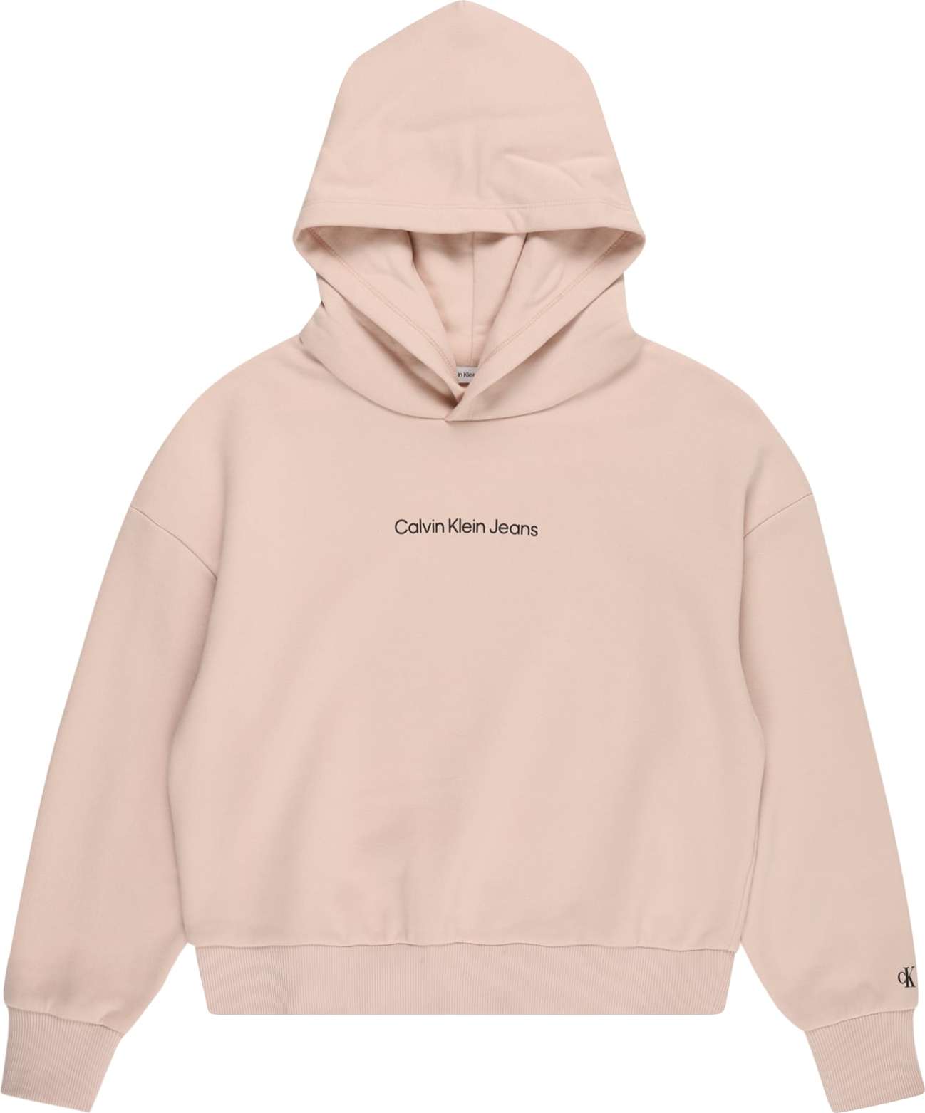Calvin Klein Jeans Mikina růžová / černá