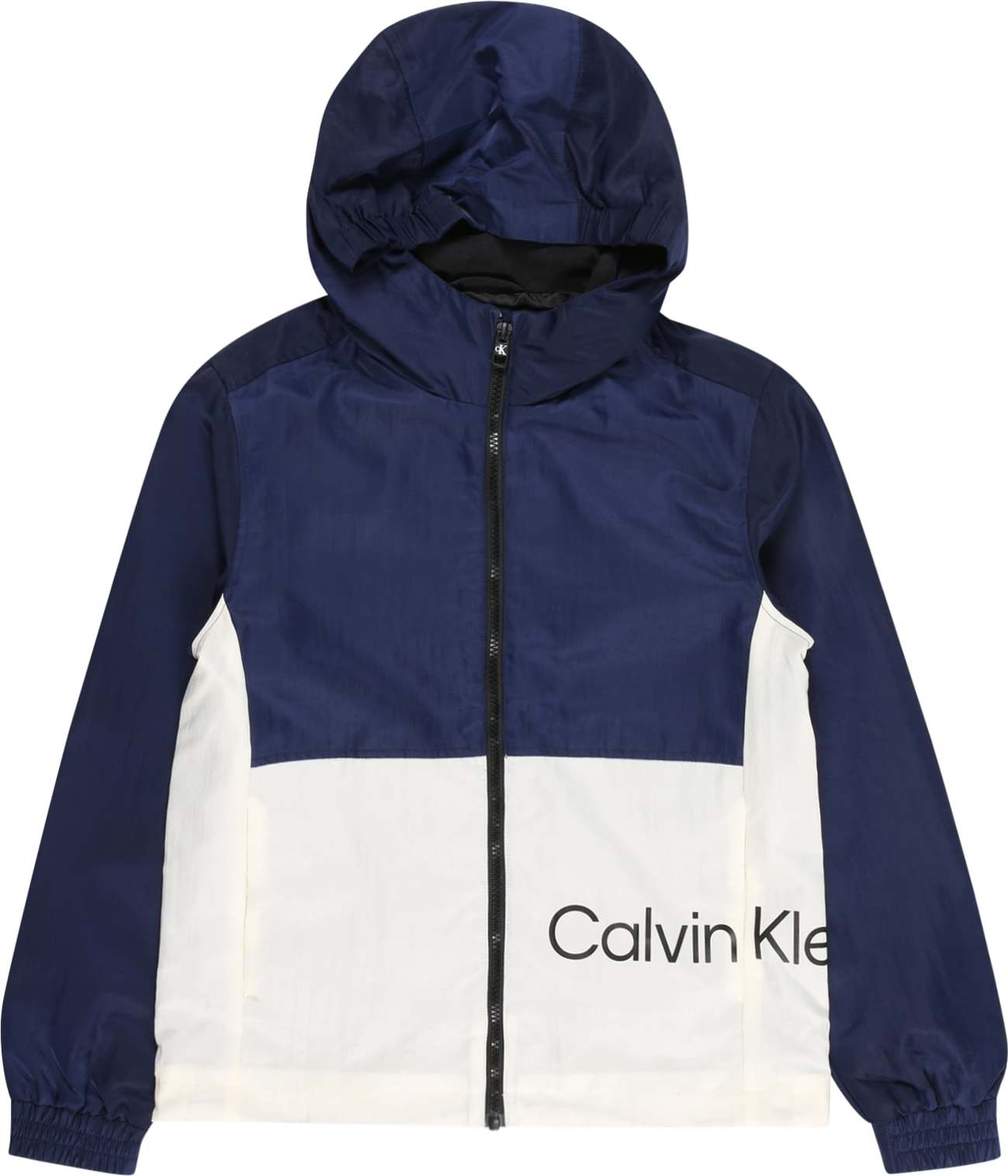 Calvin Klein Jeans Přechodná bunda slonová kost / tmavě modrá