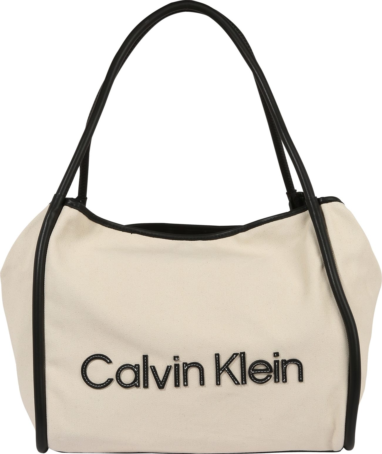 Calvin Klein Nákupní taška černá / starobéžová