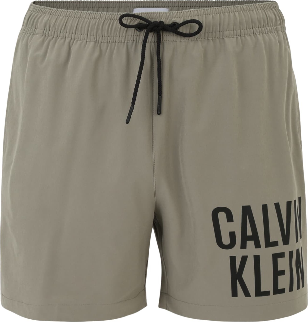 Calvin Klein Swimwear Plavecké šortky šedá / černá