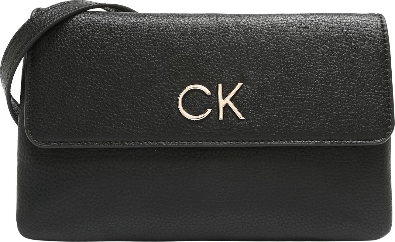 Calvin Klein Taška přes rameno černá / zlatá