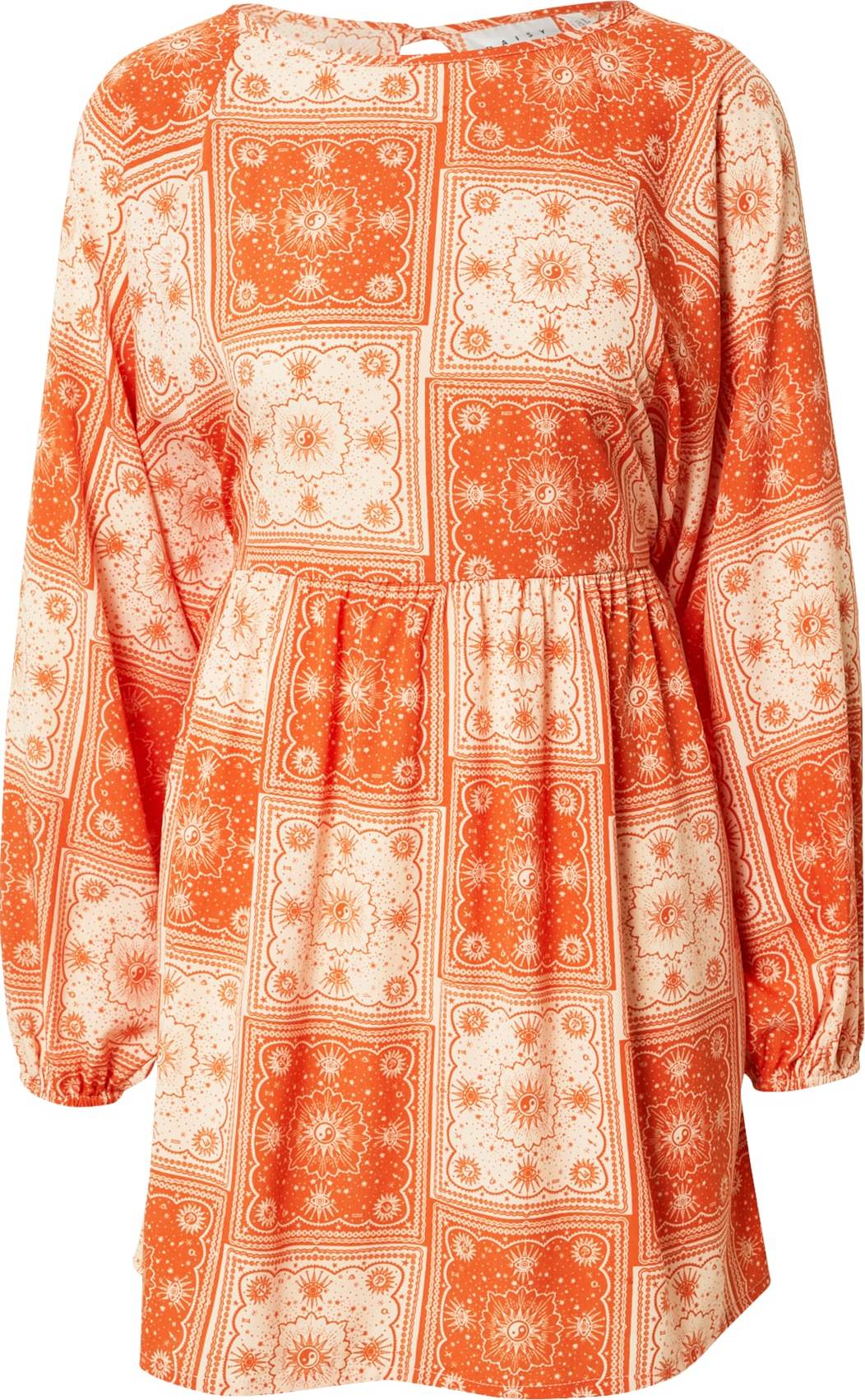 Daisy Street Šaty 'ALEXIS' oranžová / bílá