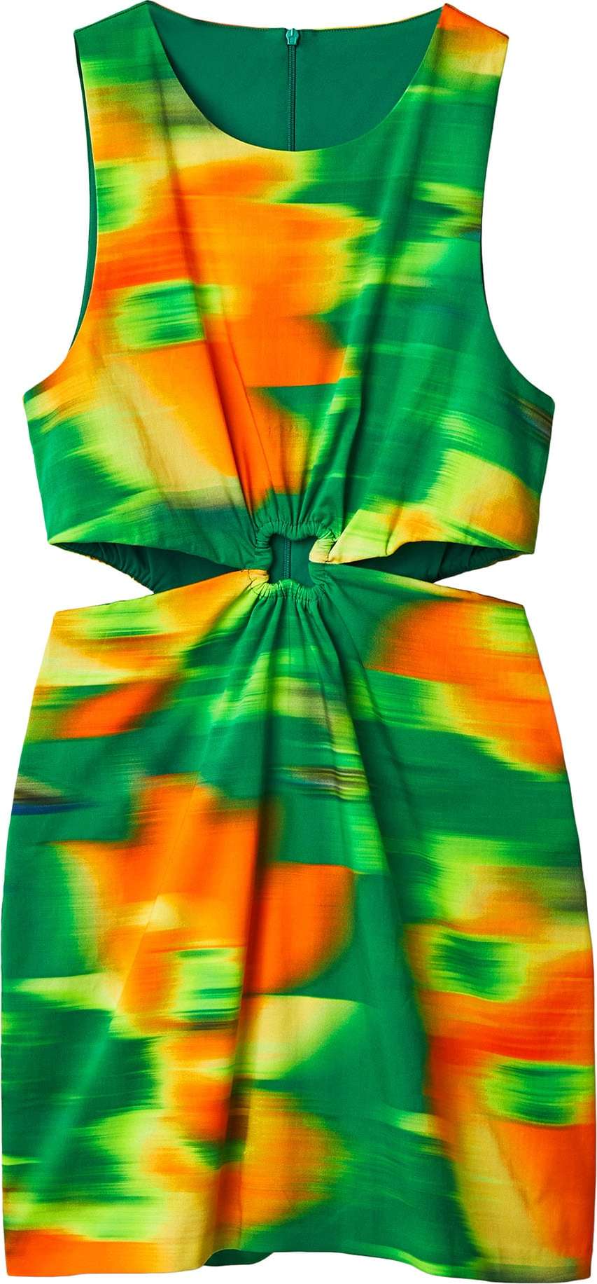 Desigual Šaty 'Lanna' zelená / oranžová / žlutá