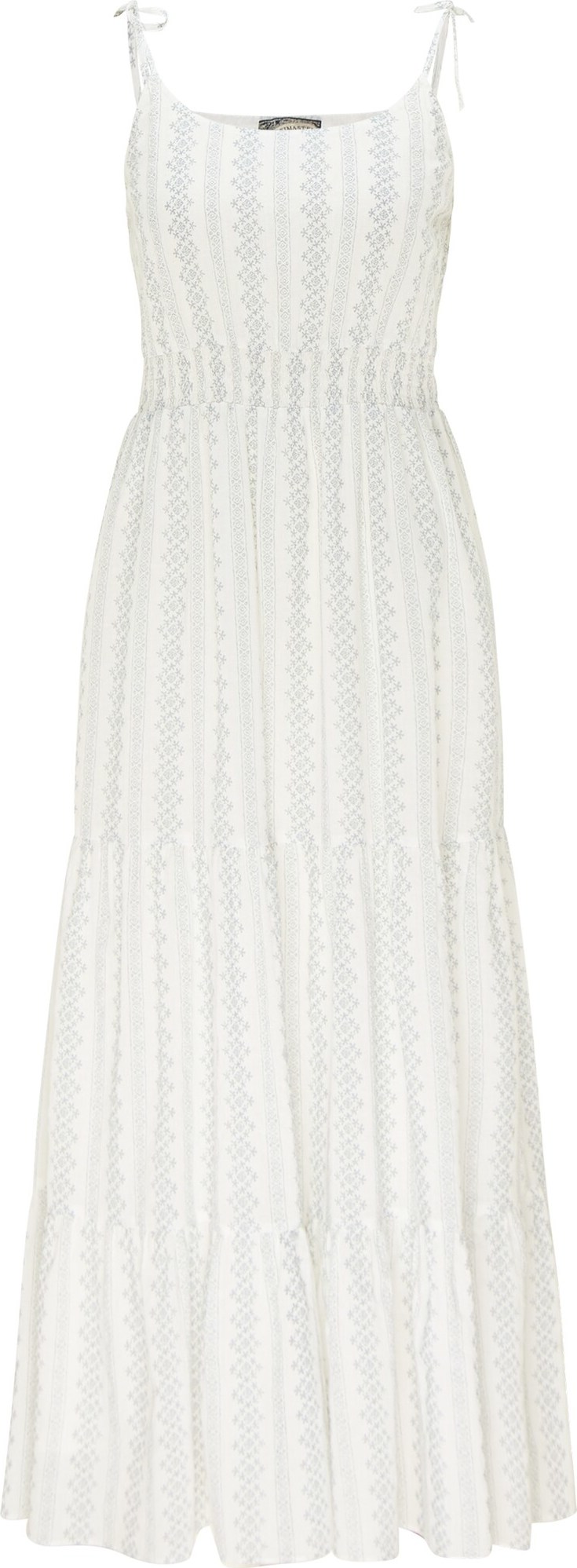 DreiMaster Vintage Šaty bílá / šedá