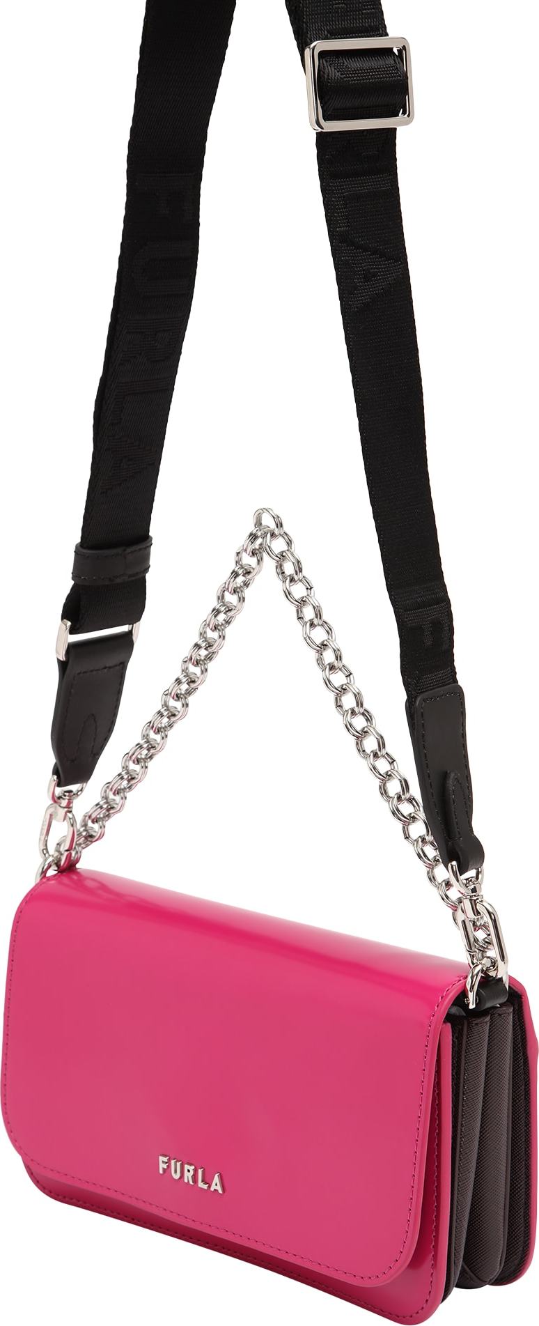 FURLA Taška přes rameno černá / pink