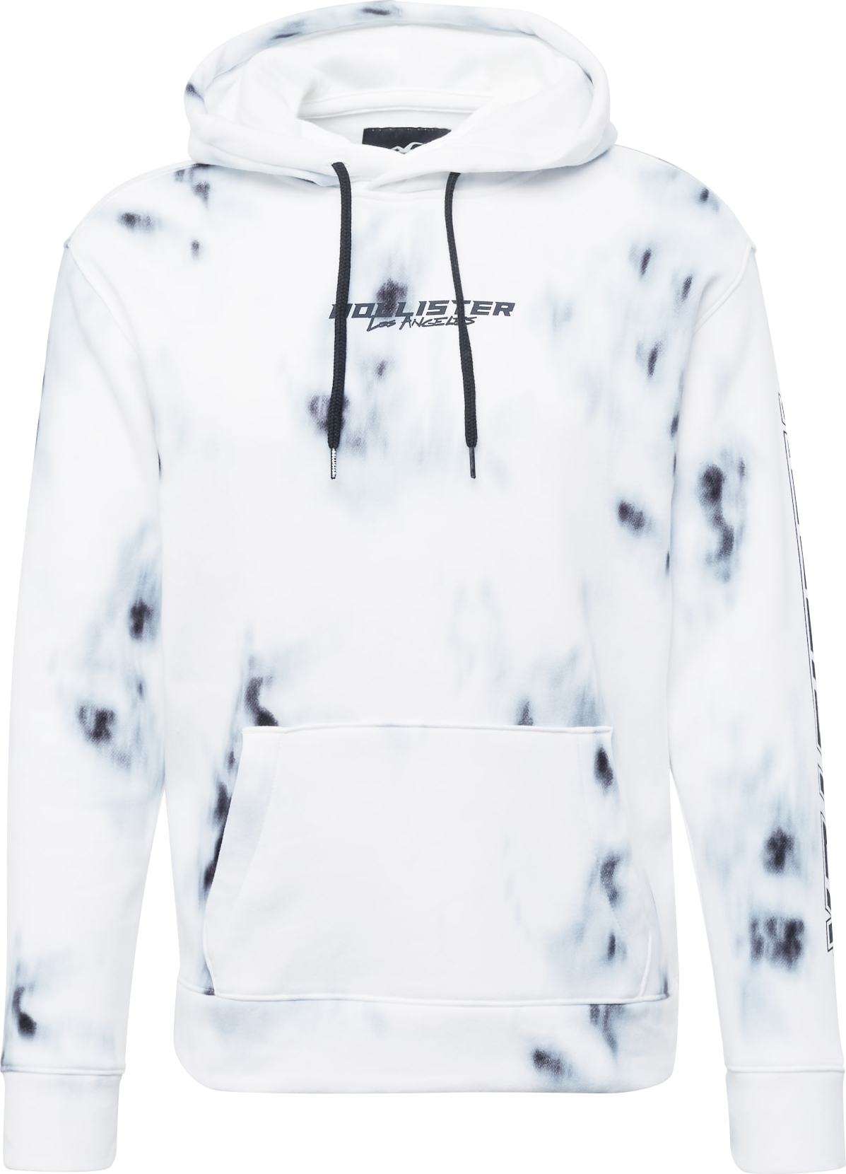 HOLLISTER Mikina bílá / šedá / světle šedá