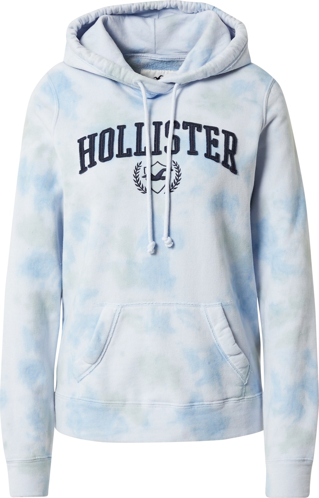 HOLLISTER Mikina offwhite / světlemodrá / námořnická modř