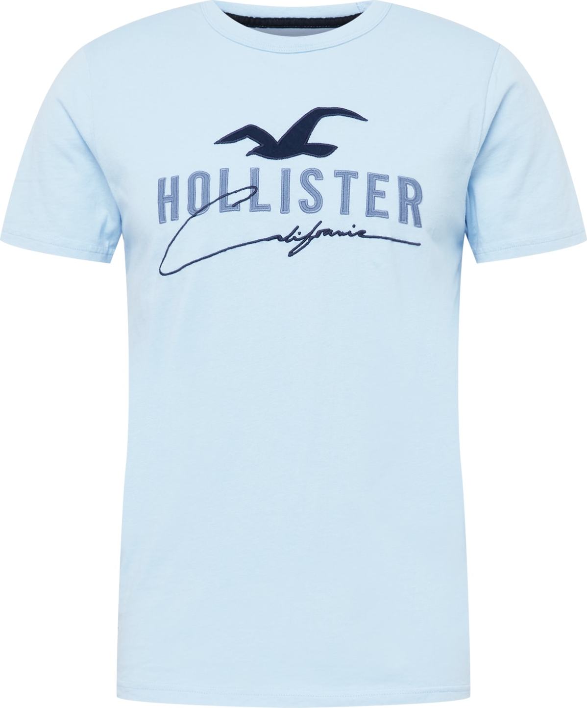 HOLLISTER Tričko světlemodrá / námořnická modř / azurová