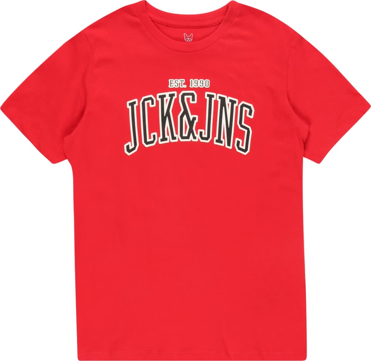 Jack & Jones Junior Tričko 'CEMB' červená / bílá / černá