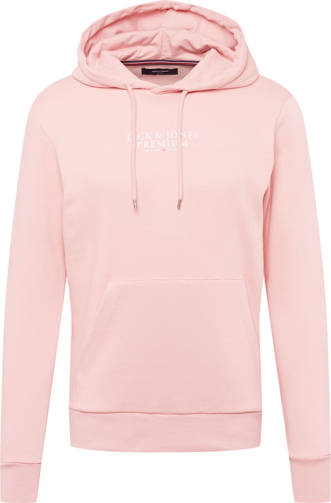 JACK & JONES Mikina 'ARCHIE' světle růžová / bílá / světle červená