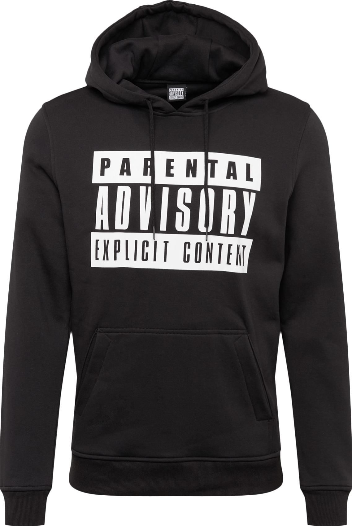 Mister Tee Mikina 'Parental Advisory' černá / bílá