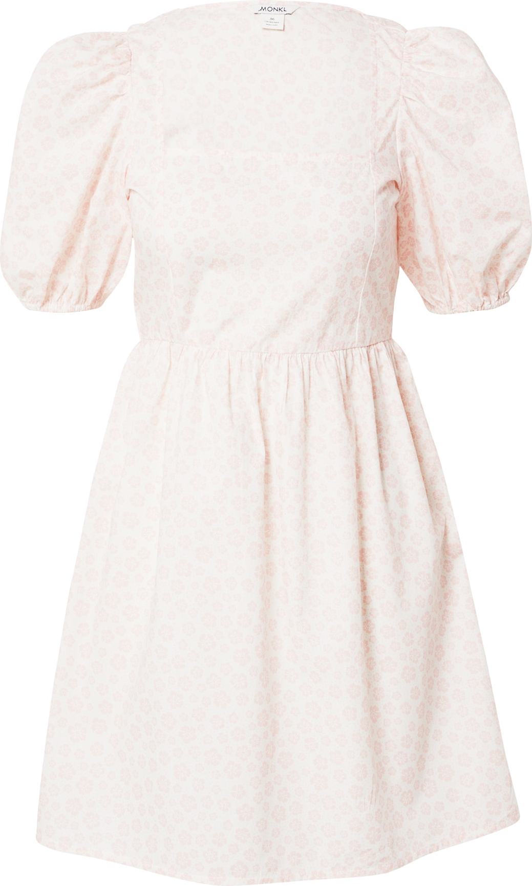 Monki Letní šaty 'Yonna' růžová / bílá