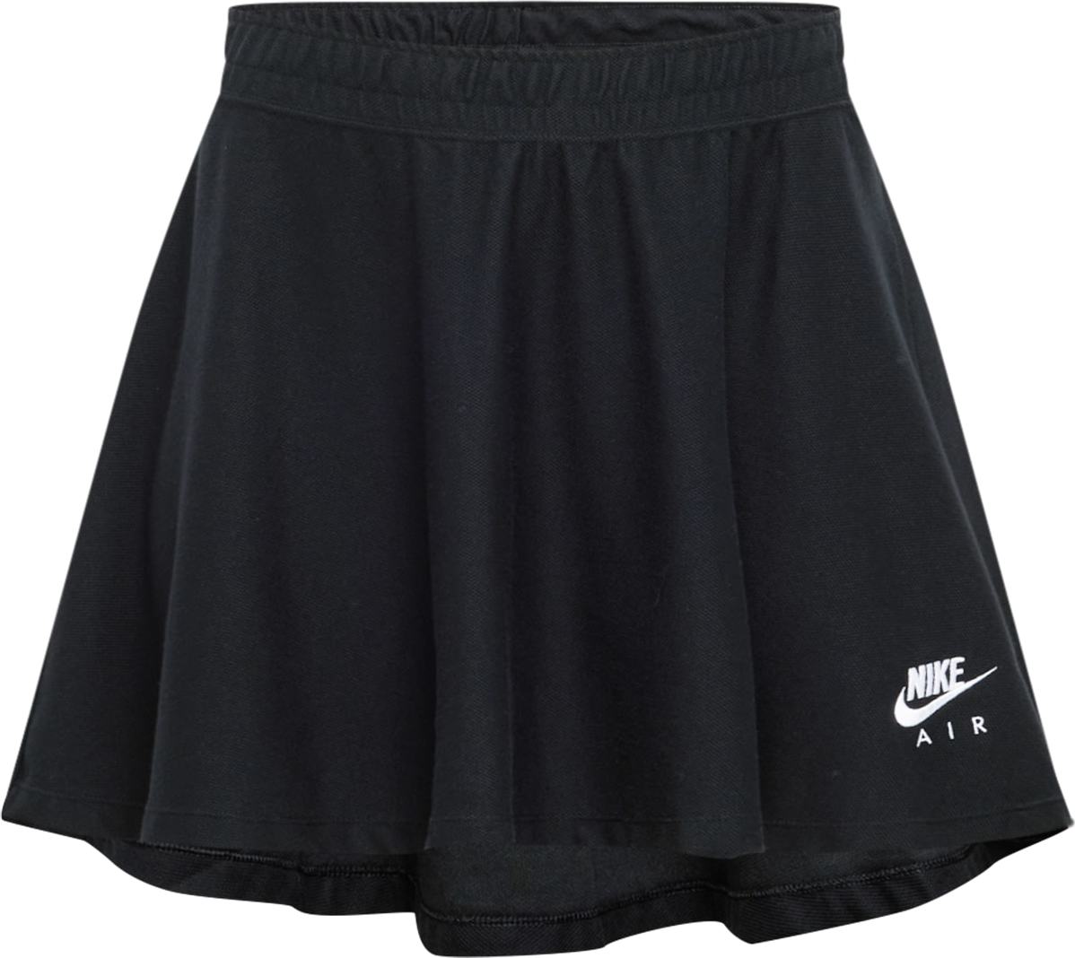 Nike Sportswear Sukně černá / bílá