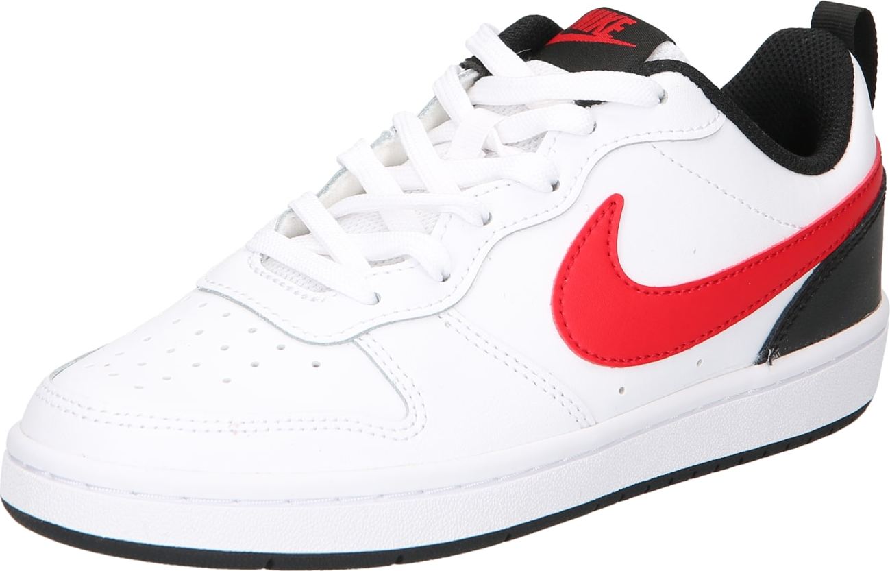 Nike Sportswear Tenisky 'Court Borough' červená / bílá / černá