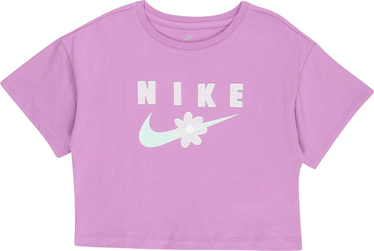 Nike Sportswear Tričko orchidej / růžová / pastelová modrá