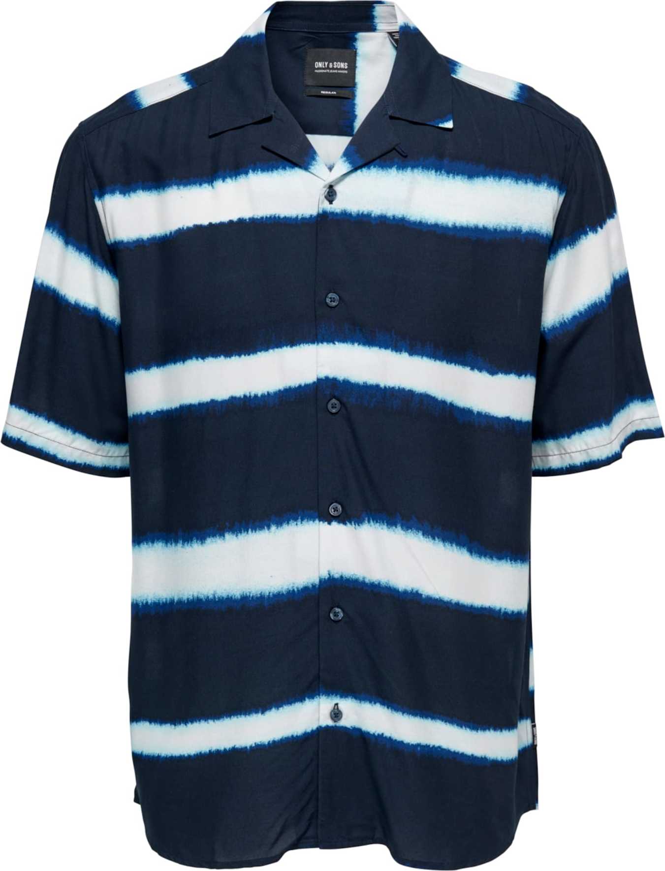Only & Sons Košile 'BOYD' černá / námořnická modř
