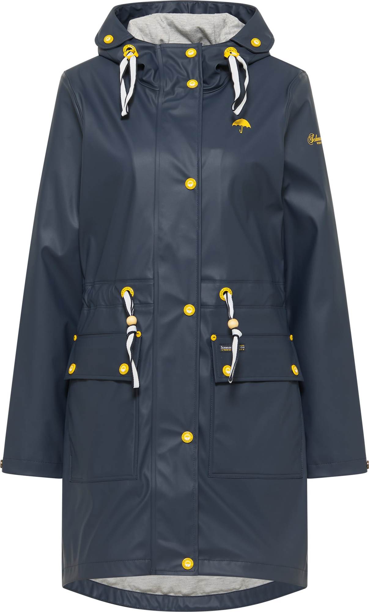Schmuddelwedda Funkční kabát žlutá / marine modrá