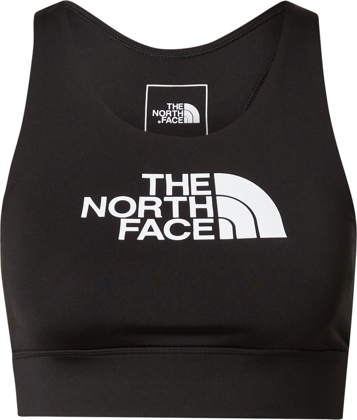 THE NORTH FACE Sportovní podprsenka černá / bílá