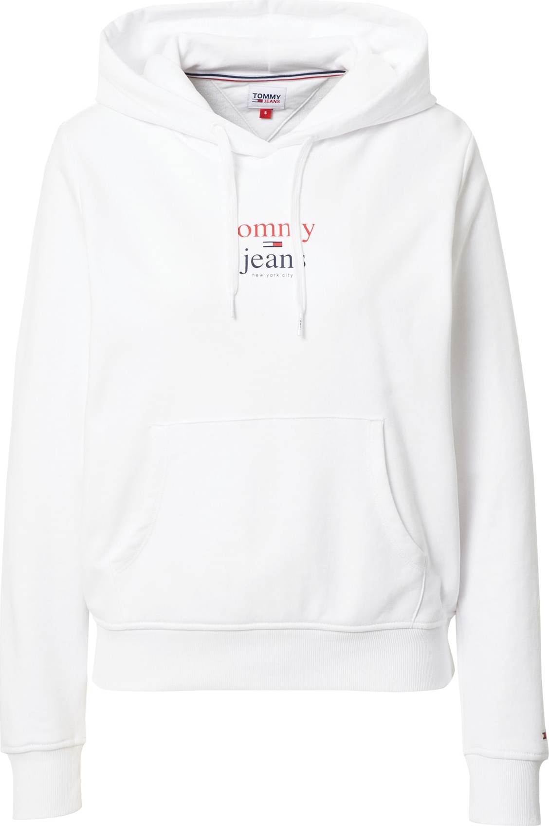 Tommy Jeans Mikina bílá / námořnická modř / červená