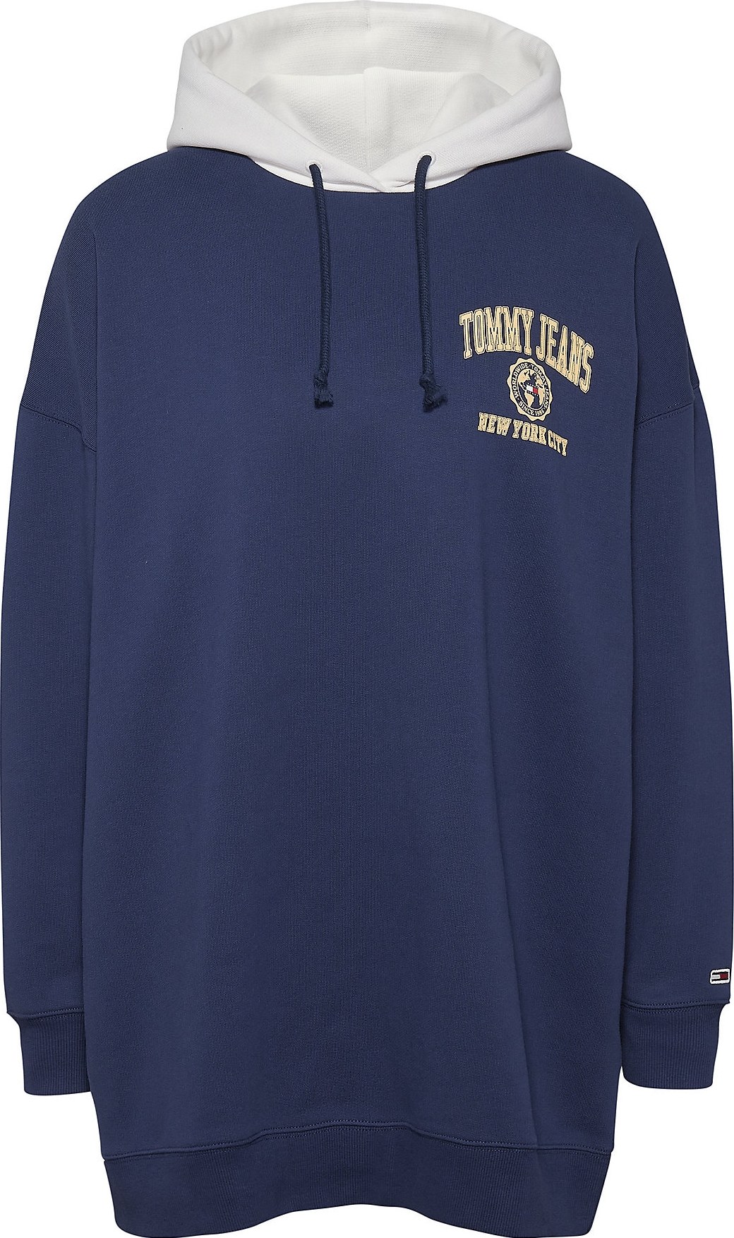 Tommy Jeans Mikina tmavě modrá / bílá / žlutá / červená