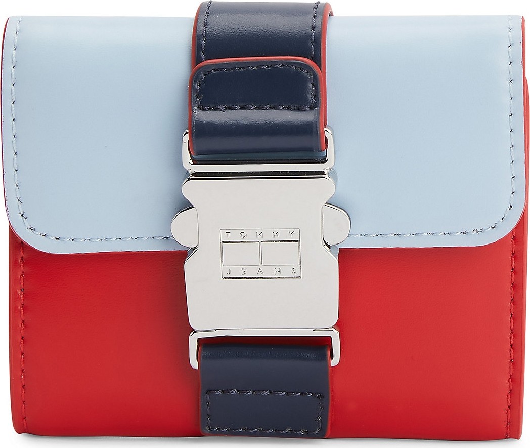 Tommy Jeans Peněženka ohnivá červená / světlemodrá / námořnická modř / stříbrná