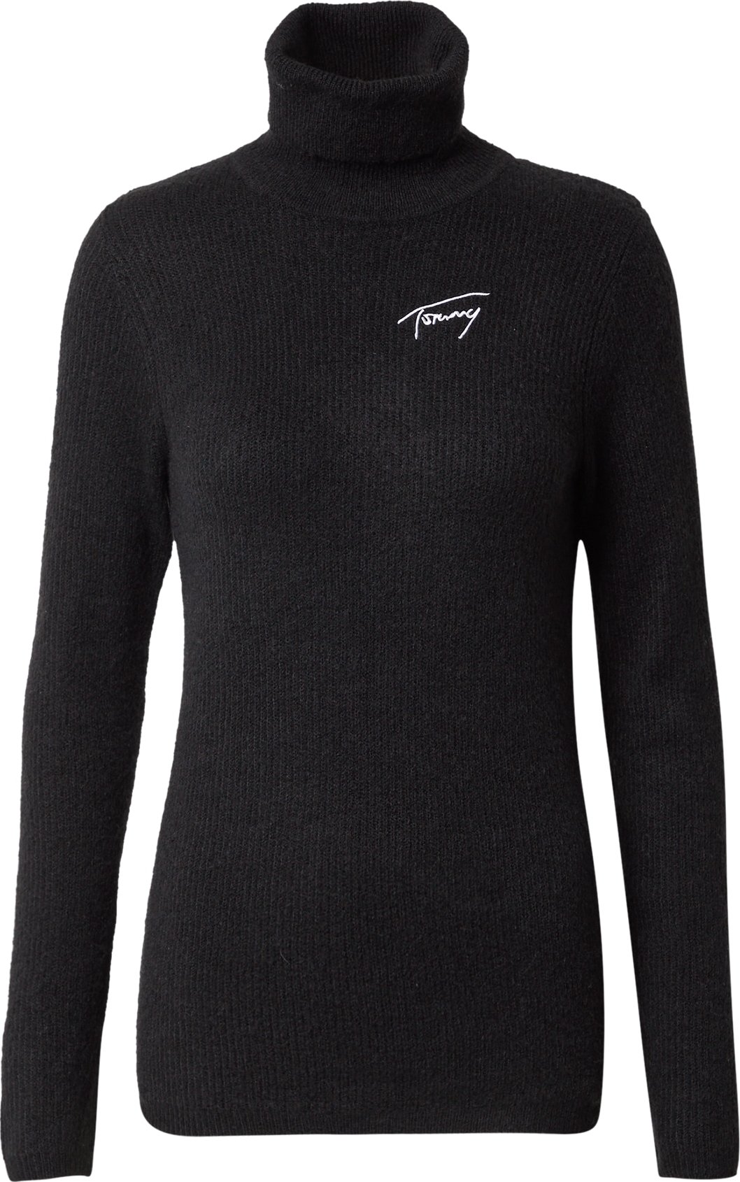 Tommy Jeans Svetr černá / bílá