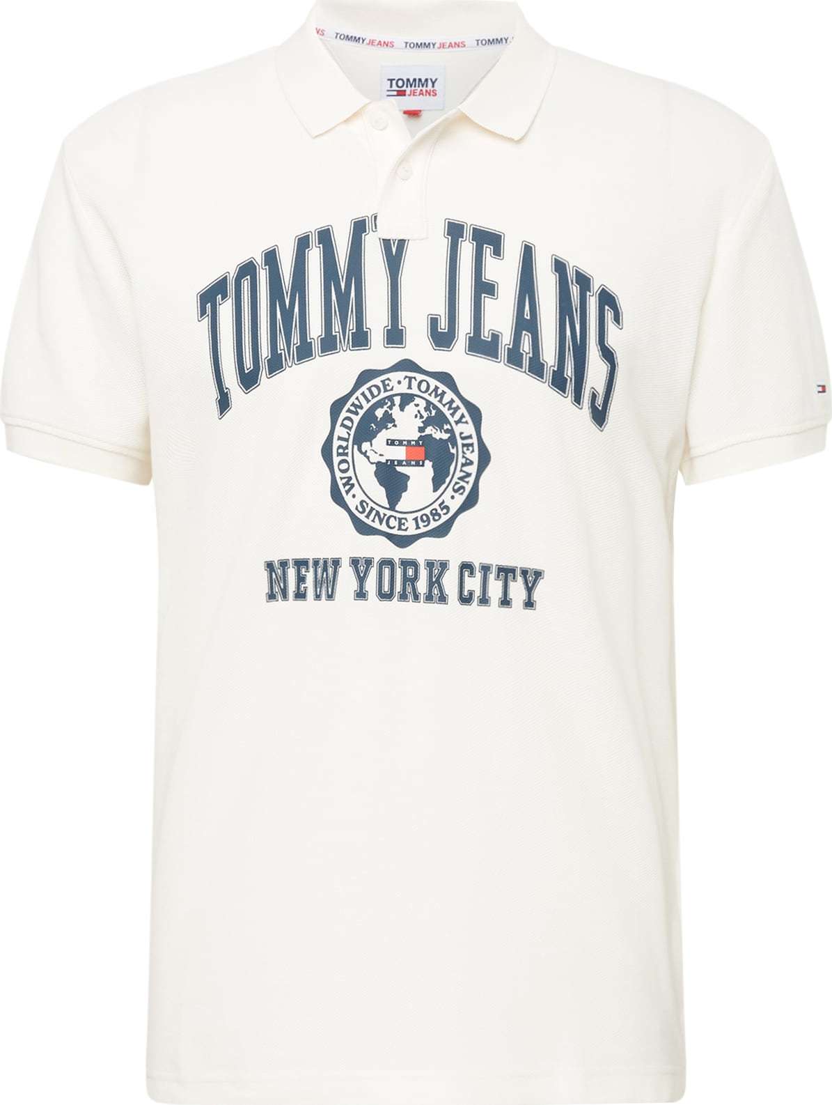 Tommy Jeans Tričko bílá / námořnická modř / červená