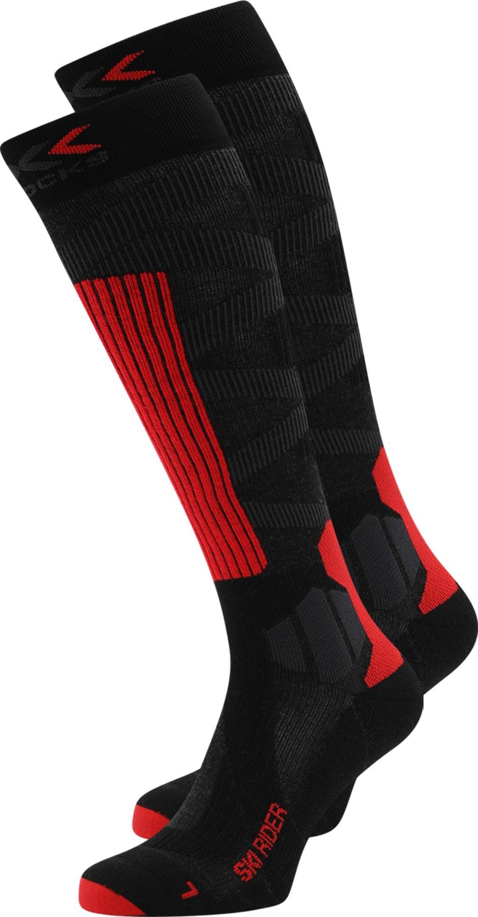 X-SOCKS Sportovní ponožky 'SKI RIDER 4.0' antracitová / černá / červená