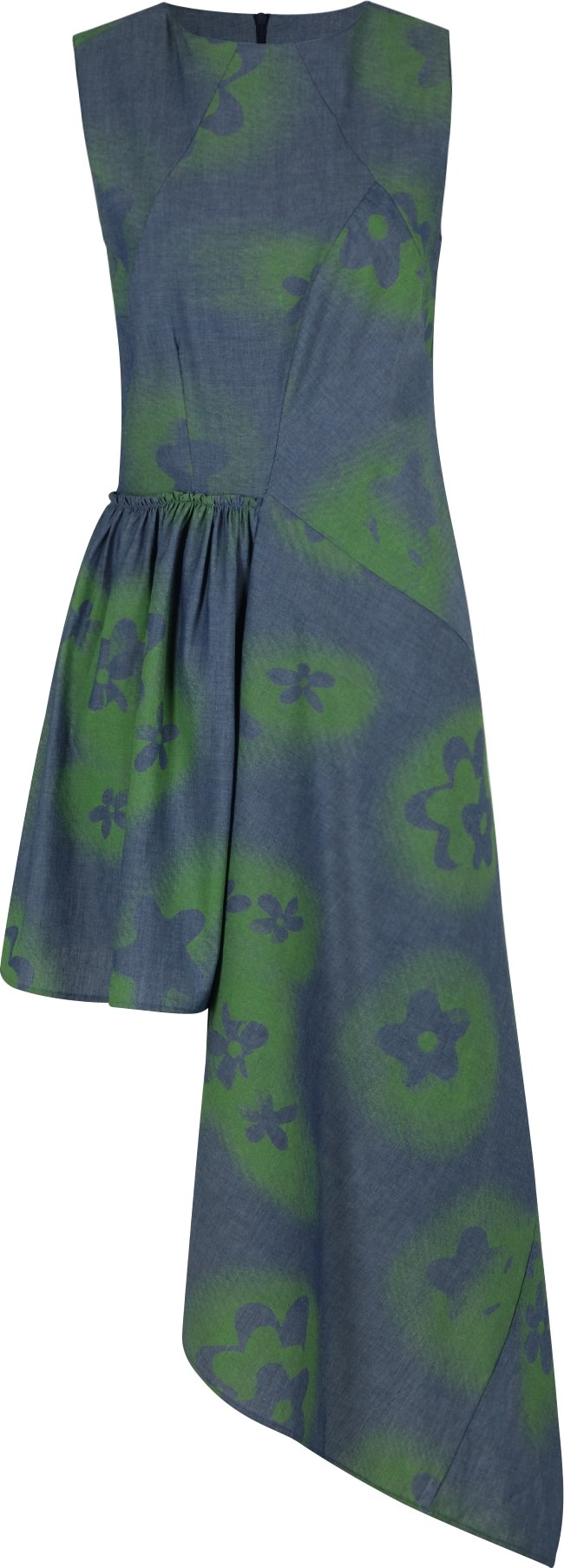 ABOUT YOU REBIRTH STUDIOS Koktejlové šaty 'Liv' zelená / modrá