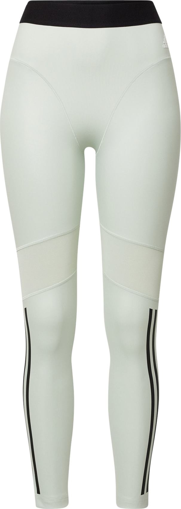 ADIDAS PERFORMANCE Sportovní kalhoty pastelově zelená / bílá / černá