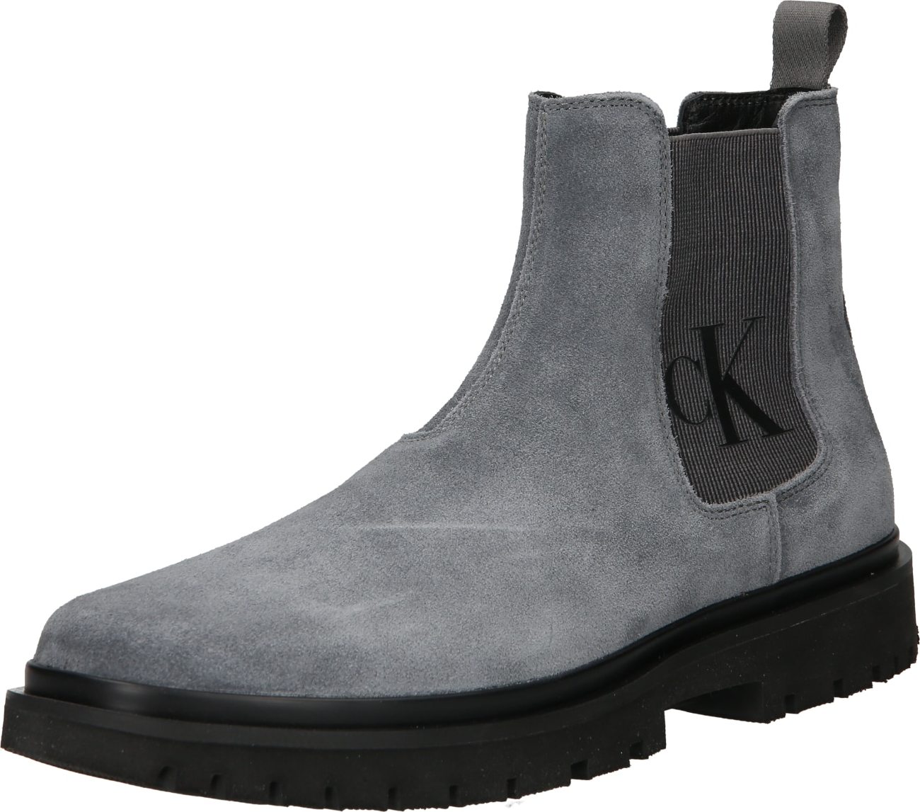 Calvin Klein Jeans Chelsea boty antracitová / stříbrně šedá