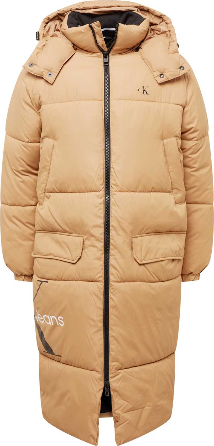 Calvin Klein Jeans Zimní kabát písková