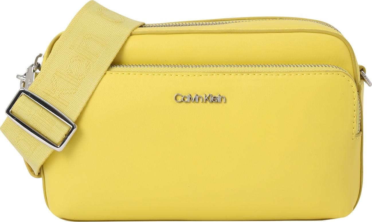 Calvin Klein Taška přes rameno limone / stříbrná