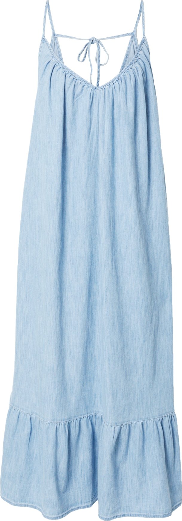 GAP Letní šaty 'TIER' modrá džínovina